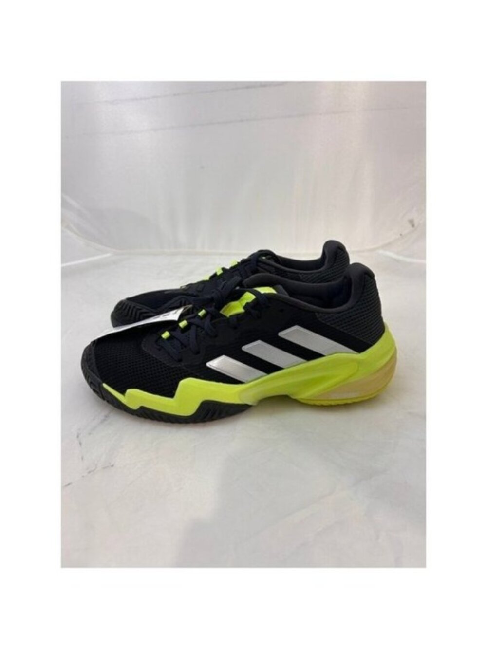 Adidas barricade 13 tennis shoes black green womens size 8.5 IH2559